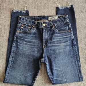 AG Denim Adriano Goldschmied The Farrah High-Rise Skinny Ankle Jeans Size 27R